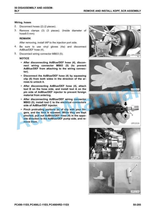 Komatsu PC490HRD-11E0 Hydraulic Excavator Shop Manual UENBM00740 5 Komatsu PC490HRD-11E0 Hydraulic Excavator Shop Manual UENBM00740 - Image 5
