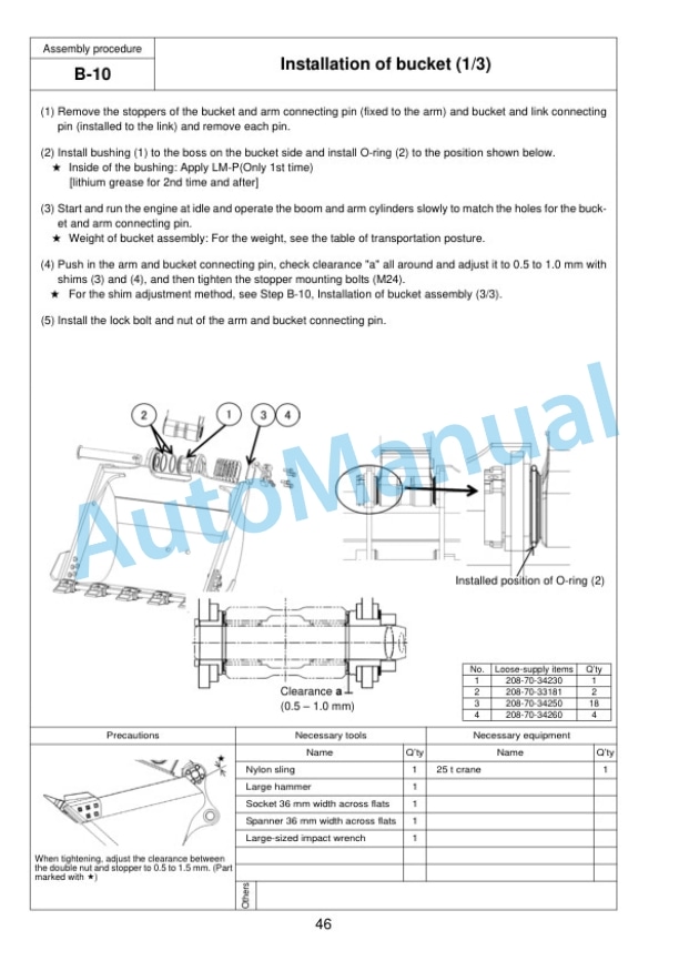 Komatsu PC490LC-10 Hydraulic Excavator Field Assembly Instruction GEN00109-02 3 Komatsu PC490LC-10 Hydraulic Excavator Field Assembly Instruction GEN00109-02 - Image 3
