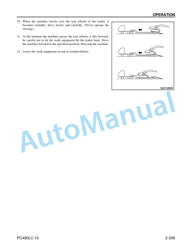 Komatsu PC490LC-10 Hydraulic Excavator Operation and Maintenance Manual CEAM025503 4 Komatsu PC490LC-10 Hydraulic Excavator Operation and Maintenance Manual CEAM025503 - Image 4