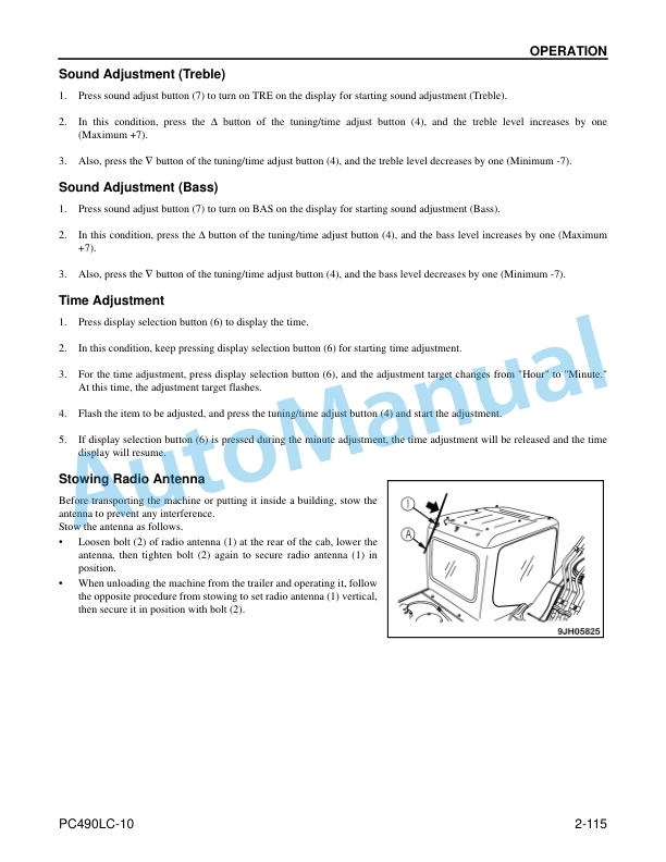 Komatsu PC490LC-10 Hydraulic Excavator Operation and Maintenance Manual CEAM025505 3 Komatsu PC490LC-10 Hydraulic Excavator Operation and Maintenance Manual CEAM025505 - Image 3