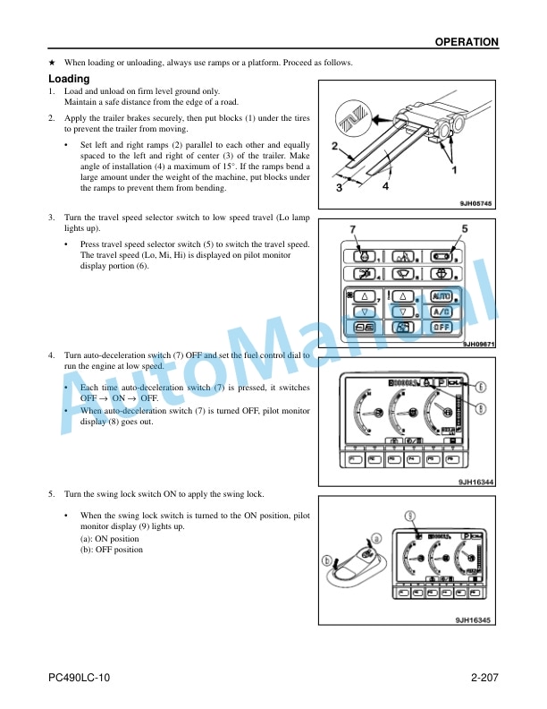 Komatsu PC490LC-10 Hydraulic Excavator Operation and Maintenance Manual CEAM025505 4 Komatsu PC490LC-10 Hydraulic Excavator Operation and Maintenance Manual CEAM025505 - Image 4