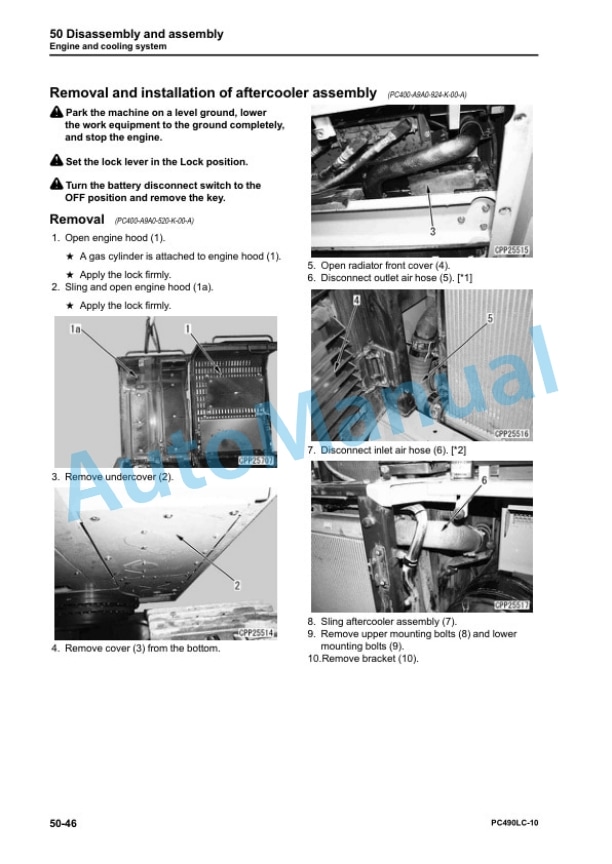 Komatsu PC490LC-10 Hydraulic Excavator Shop Manual SEN05622-02 5 Komatsu PC490LC-10 Hydraulic Excavator Shop Manual SEN05622-02 - Image 5