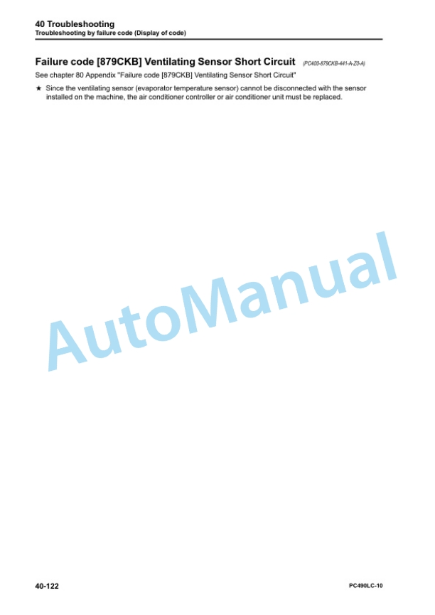 Komatsu PC490LC-10 Hydraulic Excavator Shop Manual SEN05622-05 3 Komatsu PC490LC-10 Hydraulic Excavator Shop Manual SEN05622-05 - Image 3