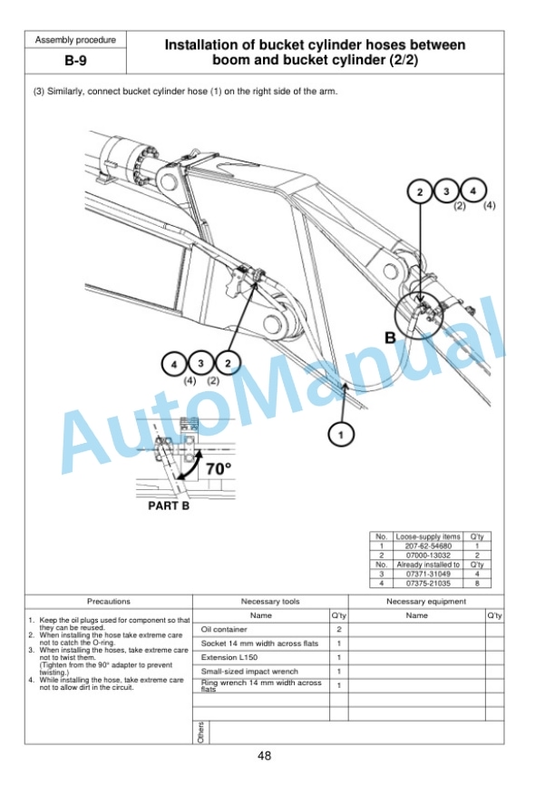 Komatsu PC490LC-11 Hydraulic Excavator Field Assembly Instruction GEN00126-02 3 Komatsu PC490LC-11 Hydraulic Excavator Field Assembly Instruction GEN00126-02 - Image 3