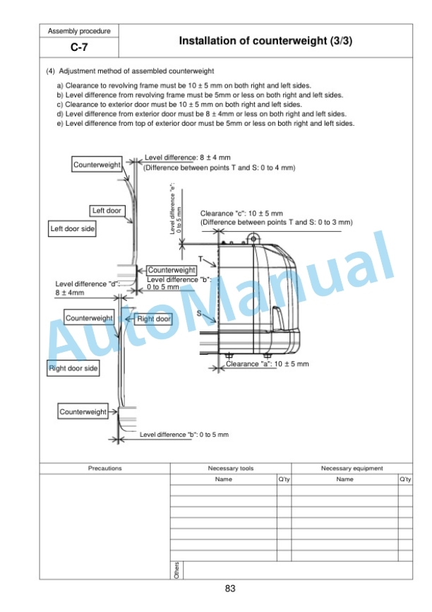 Komatsu PC490LC-11 Hydraulic Excavator Field Assembly Instruction GEN00129-03 4 Komatsu PC490LC-11 Hydraulic Excavator Field Assembly Instruction GEN00129-03 - Image 4