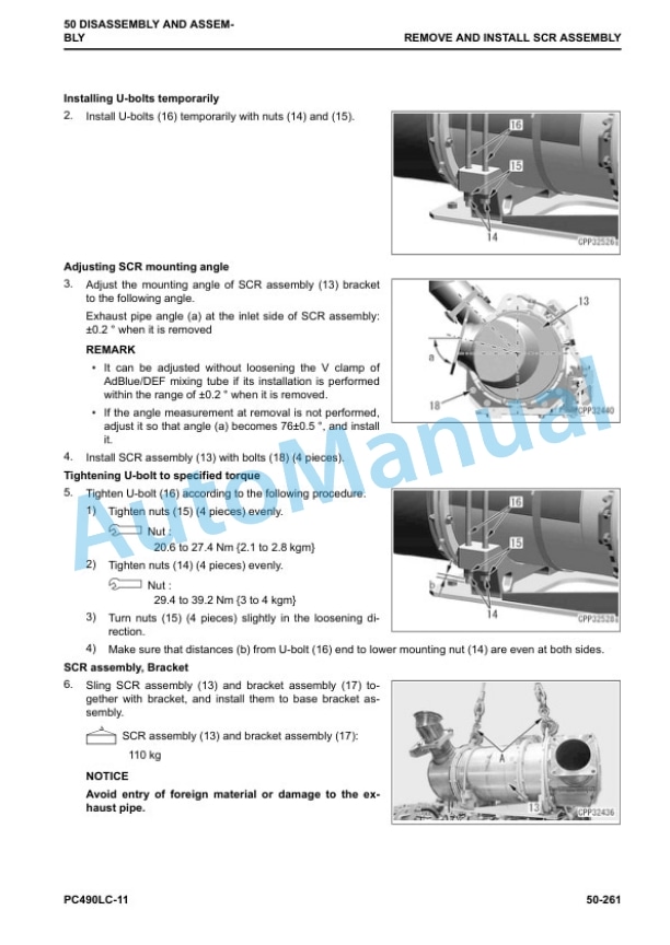 Komatsu PC490LC-11 Hydraulic Excavator Shop Manual SEN06494-03 5 Komatsu PC490LC-11 Hydraulic Excavator Shop Manual SEN06494-03 - Image 5
