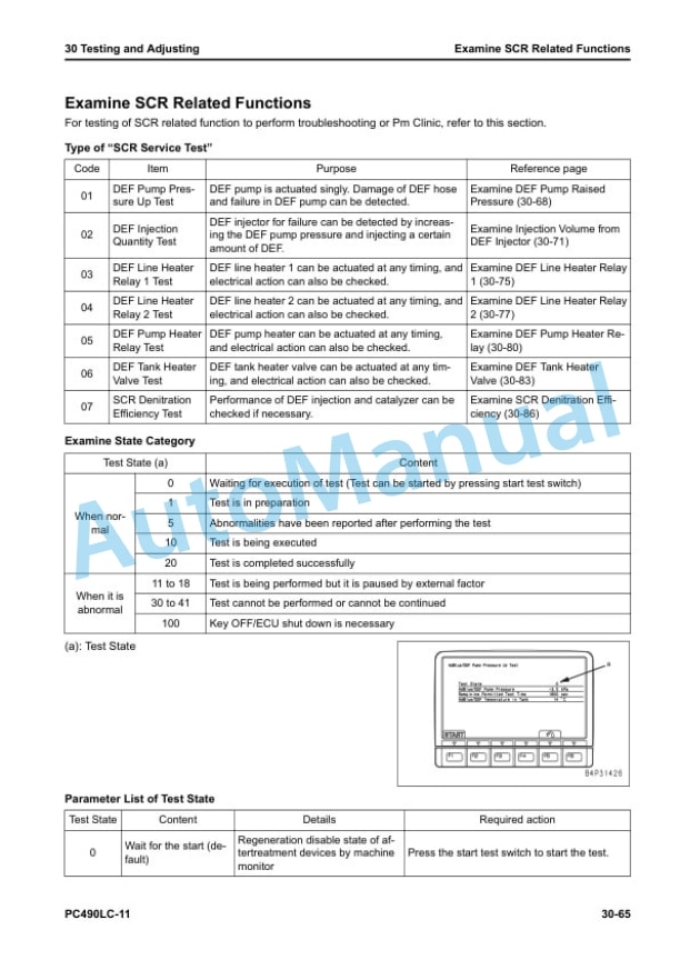 Alternative view of Komatsu PC490LC-11 Hydraulic Excavator Shop Manual SEN06494-16