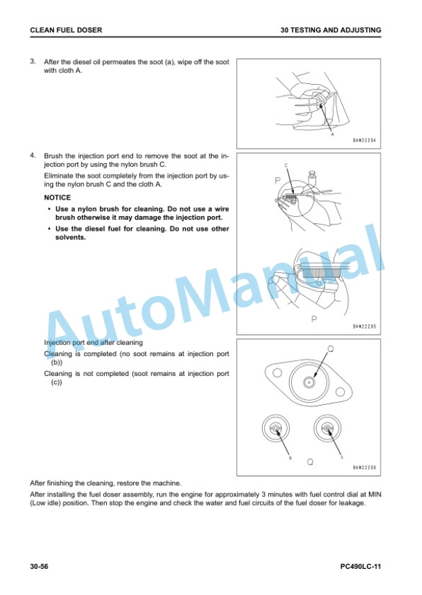 Alternative view of Komatsu PC490LC-11 Hydraulic Excavator Shop Manual SEN06731-06