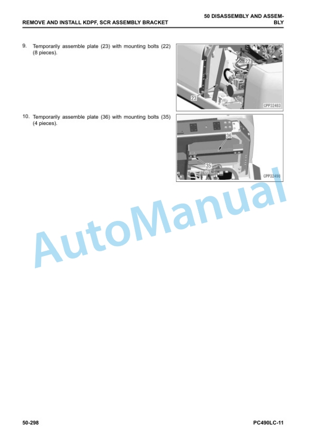 Komatsu PC490LC-11 Hydraulic Excavator Shop Manual SEN06738-00 5 Komatsu PC490LC-11 Hydraulic Excavator Shop Manual SEN06738-00 - Image 5