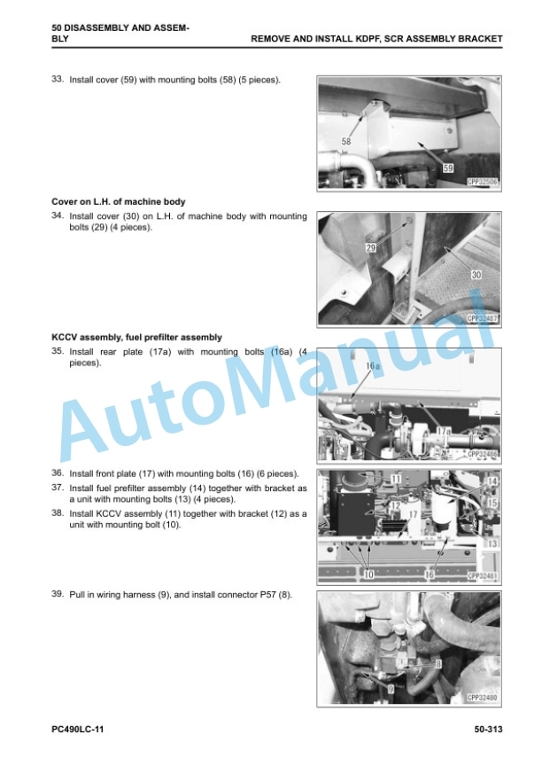 Komatsu PC490LC-11 Hydraulic Excavator Shop Manual SEN06811-07 5 Komatsu PC490LC-11 Hydraulic Excavator Shop Manual SEN06811-07 - Image 5