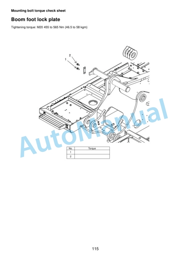 Komatsu PC490LC-11, PC490LC-11E0 Hydraulic Excavator Field Assembly Manual GEN00262-00 5 Komatsu PC490LC-11, PC490LC-11E0 Hydraulic Excavator Field Assembly Manual GEN00262-00 - Image 5