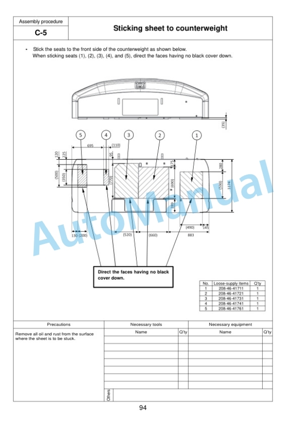 Komatsu PC490LCi-11 Hydraulic Excavator Field Assembly Instruction GEN00145-01 4 Komatsu PC490LCi-11 Hydraulic Excavator Field Assembly Instruction GEN00145-01 - Image 4