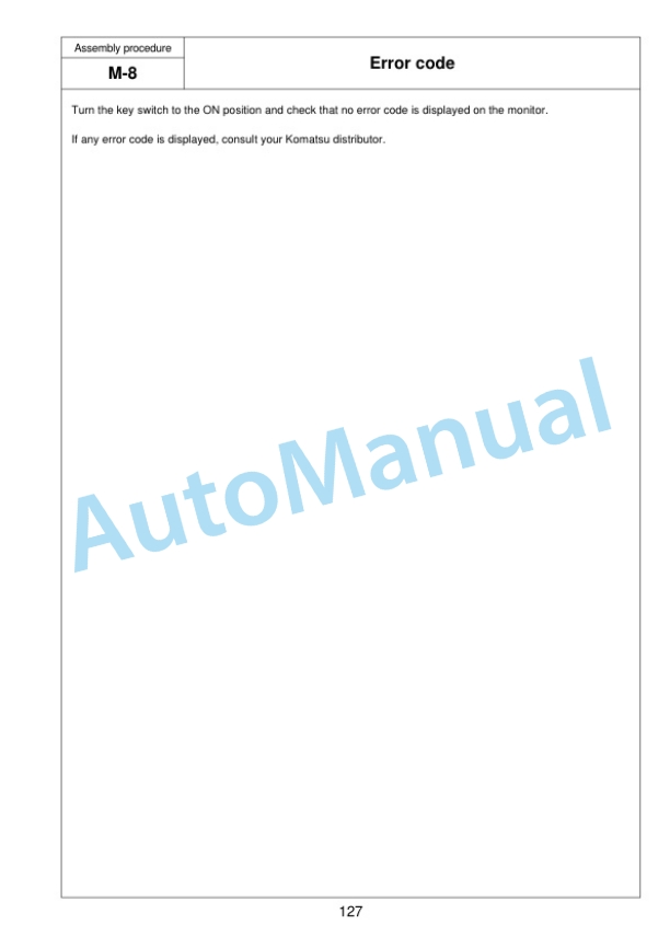 Komatsu PC490LCi-11 Hydraulic Excavator Field Assembly Instruction GEN00145-01 5 Komatsu PC490LCi-11 Hydraulic Excavator Field Assembly Instruction GEN00145-01 - Image 5