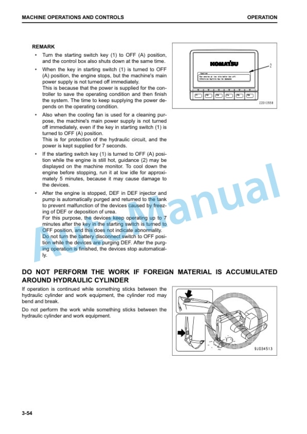 Komatsu PC490LCi-11 Hydraulic Excavator Operation and Maintenance Manual CEAM032403 2 Komatsu PC490LCi-11 Hydraulic Excavator Operation and Maintenance Manual CEAM032403 - Image 2
