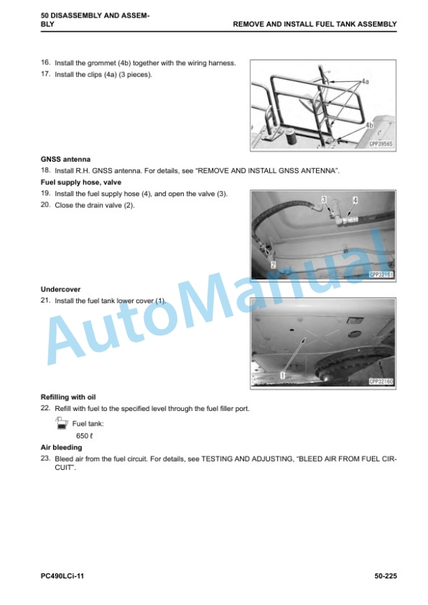 Komatsu PC490LCi-11 Hydraulic Excavator Shop Manual CEBM031500 5 Komatsu PC490LCi-11 Hydraulic Excavator Shop Manual CEBM031500 - Image 5