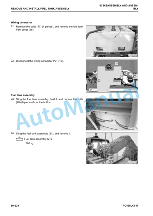 Komatsu PC490LCi-11 Hydraulic Excavator Shop Manual CEBM031502 5 Komatsu PC490LCi-11 Hydraulic Excavator Shop Manual CEBM031502 - Image 5
