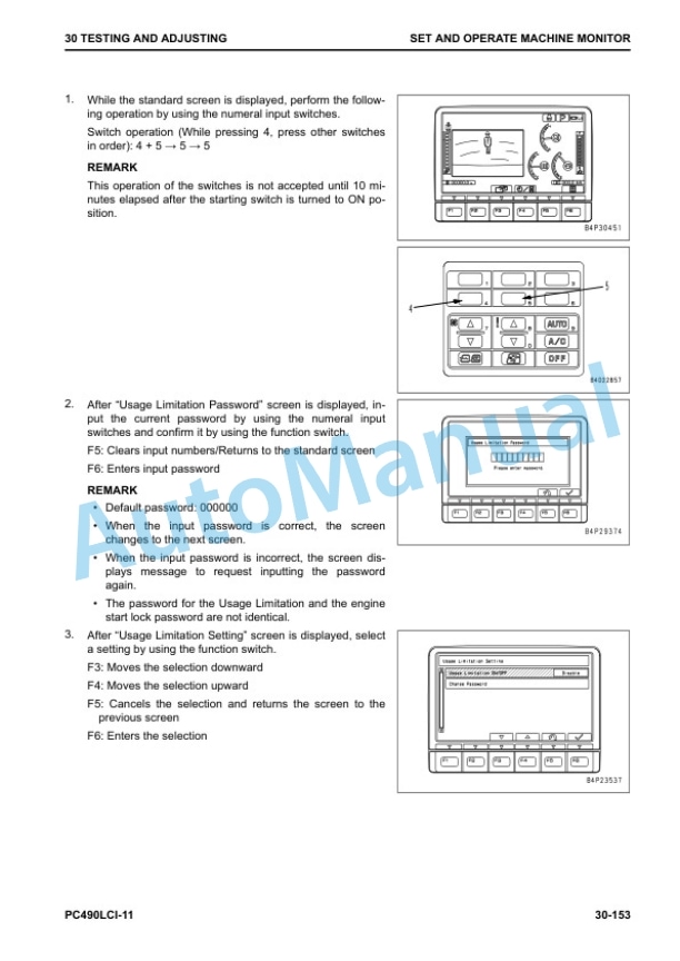 Alternative view of Komatsu PC490LCi-11 Hydraulic Excavator Shop Manual SEN06592-03