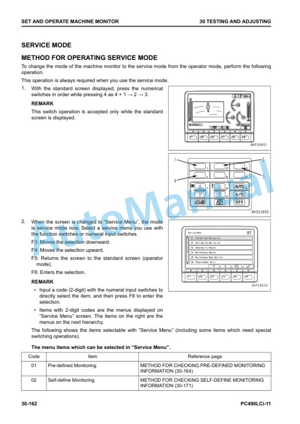 Alternative view of Komatsu PC490LCi-11 Hydraulic Excavator Shop Manual SEN06592-10