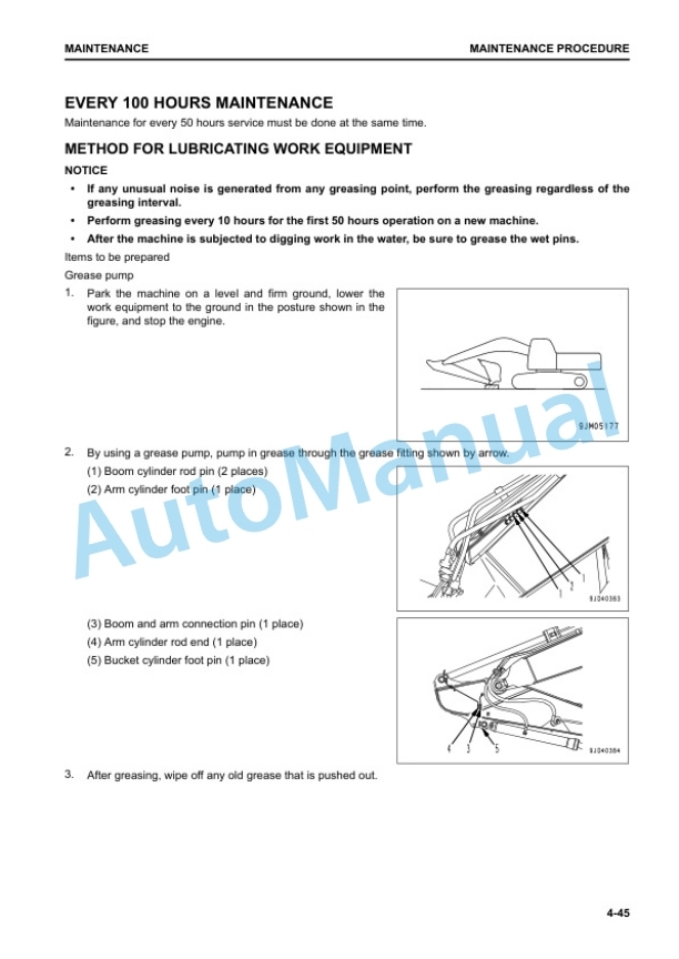 Komatsu PC500LC-10M0 Hydraulic Excavator Operation and Maintenance Manual PEN01205-00 5 Komatsu PC500LC-10M0 Hydraulic Excavator Operation and Maintenance Manual PEN01205-00 - Image 5