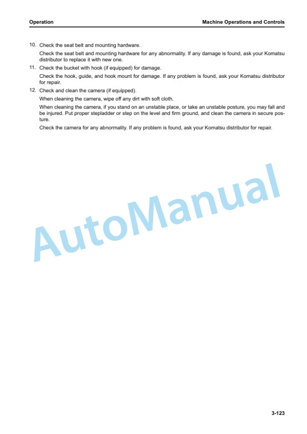 Komatsu PC500LC-10M0 Hydraulic Excavator Operation and Maintenance Manual PEN01205-04 3 Komatsu PC500LC-10M0 Hydraulic Excavator Operation and Maintenance Manual PEN01205-04 - Image 3