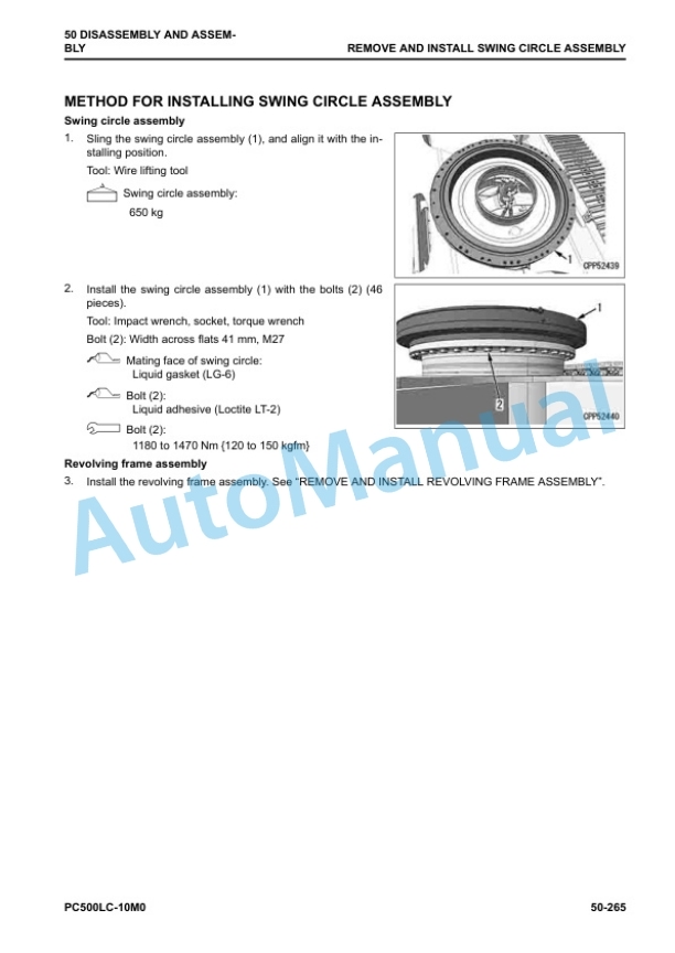 Komatsu PC500LC-10M0 Hydraulic Excavator Shop Manual SEN06813-09 5 Komatsu PC500LC-10M0 Hydraulic Excavator Shop Manual SEN06813-09 - Image 5