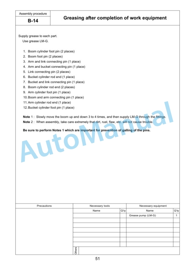 Komatsu PC500LC-10M0, PC500LC-10R Hydraulic Excavator Field Assembly Instruction GEN00181-03 3 Komatsu PC500LC-10M0, PC500LC-10R Hydraulic Excavator Field Assembly Instruction GEN00181-03 - Image 3