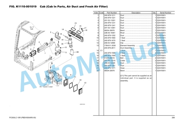 Komatsu PC500LC-10R Hydraulic Excavator Parts Manual PBEH500AR0-00 4 Komatsu PC500LC-10R Hydraulic Excavator Parts Manual PBEH500AR0-00 - Image 4