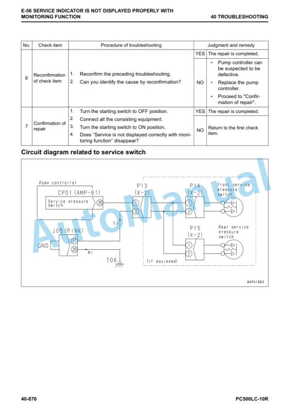 Komatsu PC500LC-10R Hydraulic Excavator Shop Manual SEN06722-03 4 Komatsu PC500LC-10R Hydraulic Excavator Shop Manual SEN06722-03 - Image 4