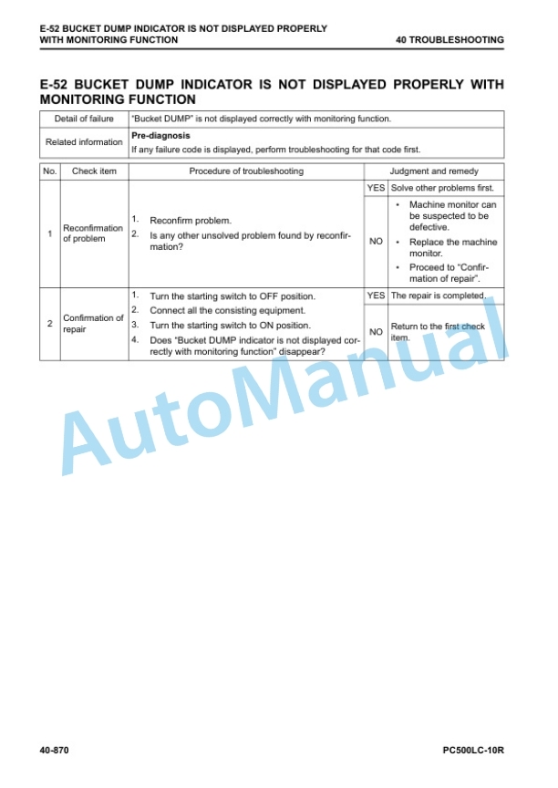 Komatsu PC500LC-10R Hydraulic Excavator Shop Manual SEN06722-08 4 Komatsu PC500LC-10R Hydraulic Excavator Shop Manual SEN06722-08 - Image 4