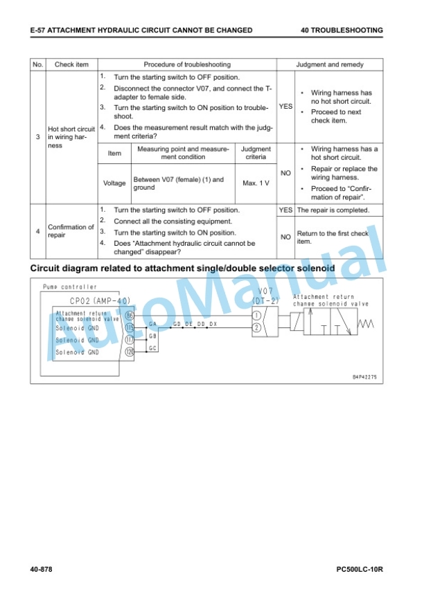 Komatsu PC500LC-10R Hydraulic Excavator Shop Manual SEN06722-09 4 Komatsu PC500LC-10R Hydraulic Excavator Shop Manual SEN06722-09 - Image 4