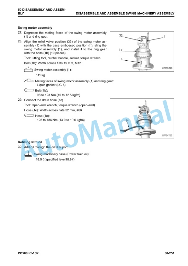 Komatsu PC500LC-10R Hydraulic Excavator Shop Manual YEBM202200 5 Komatsu PC500LC-10R Hydraulic Excavator Shop Manual YEBM202200 - Image 5