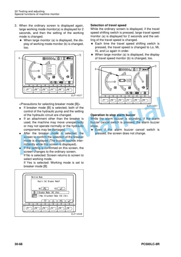 Komatsu PC500LC-8R Hydraulic Excavator Shop Manual SEN06614-01 3 Komatsu PC500LC-8R Hydraulic Excavator Shop Manual SEN06614-01 - Image 3