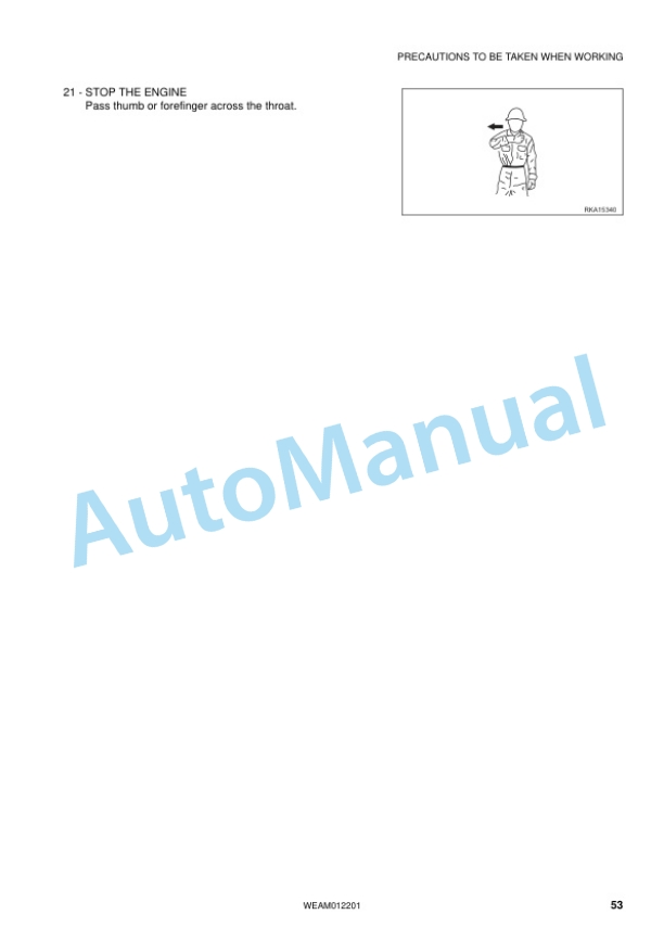 Komatsu PC50MR-2 Hydraulic Excavator Operation and Maintenance Manual WEAM012201 2 Komatsu PC50MR-2 Hydraulic Excavator Operation and Maintenance Manual WEAM012201 - Image 2
