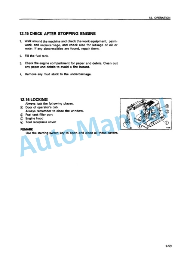 Komatsu PC50UU-2 Hydraulic Excavator Operation and Maintenance Manual SEAM005503T 3 Komatsu PC50UU-2 Hydraulic Excavator Operation and Maintenance Manual SEAM005503T - Image 3