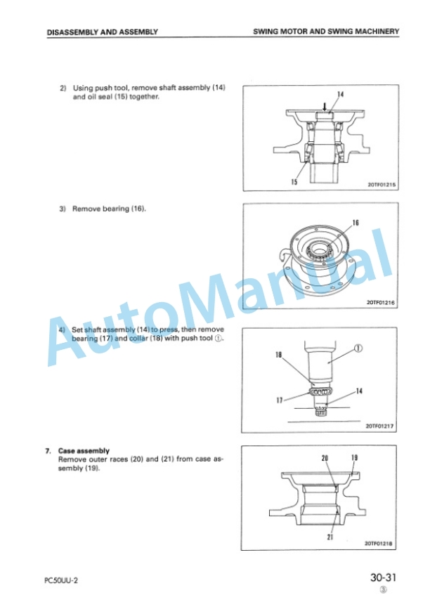 Komatsu PC50UU-2 Hydraulic Excavator Shop Manual SEBM000906 4 Komatsu PC50UU-2 Hydraulic Excavator Shop Manual SEBM000906-4