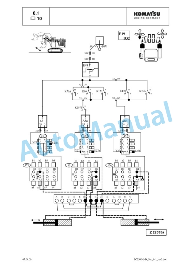 Alternative view of Komatsu PC5500-6 Diesel Hydraulic Excavator Shop Manual SHOP15046UP
