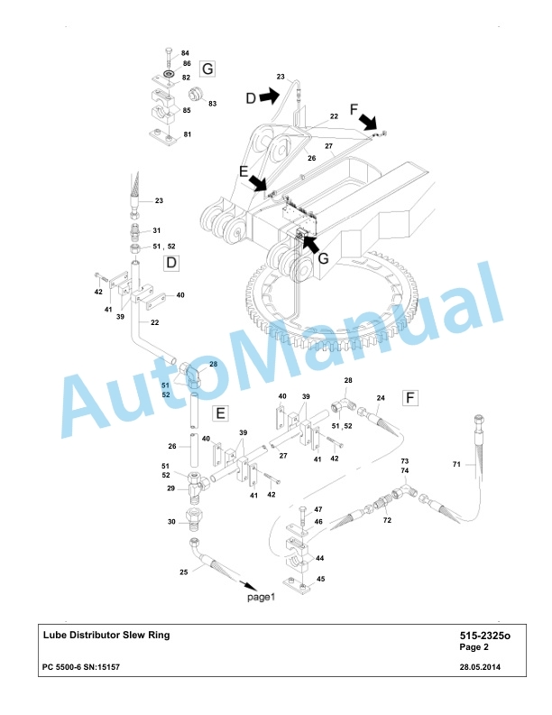 Komatsu PC5500-6 Hydraulic Excavator Parts Manual G15157 4 Komatsu PC5500-6 Hydraulic Excavator Parts Manual G15157-4