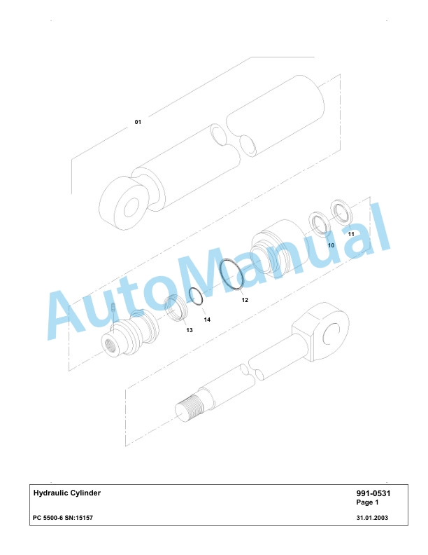 Komatsu PC5500-6 Hydraulic Excavator Parts Manual G15157 5 Komatsu PC5500-6 Hydraulic Excavator Parts Manual G15157-5
