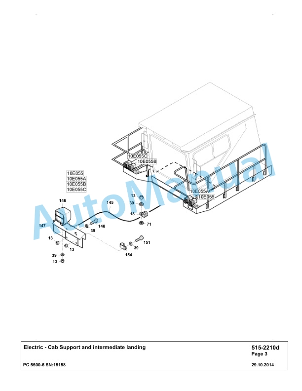 Komatsu PC5500-6 Hydraulic Excavator Parts Manual G15158 3 Komatsu PC5500-6 Hydraulic Excavator Parts Manual G15158-3