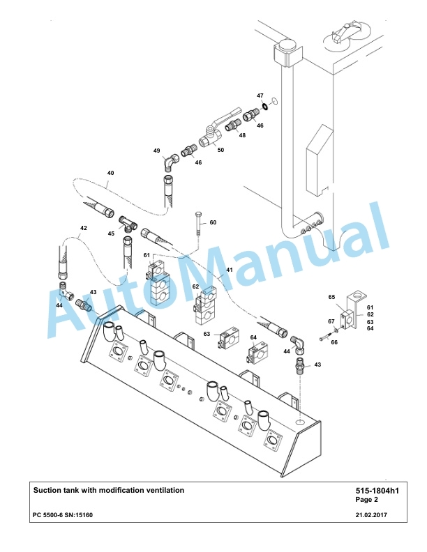 Komatsu PC5500-6 Hydraulic Excavator Parts Manual G15160 2 Komatsu PC5500-6 Hydraulic Excavator Parts Manual G15160-2