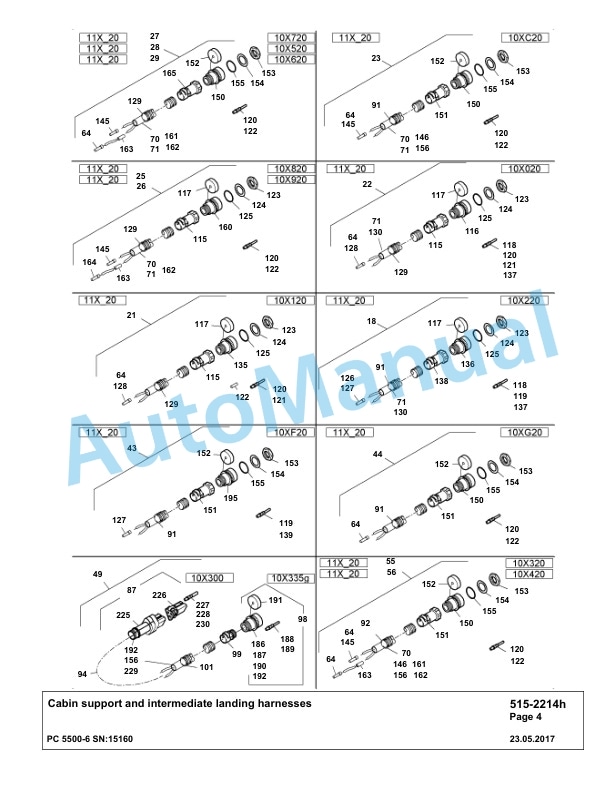 Komatsu PC5500-6 Hydraulic Excavator Parts Manual G15160 3 Komatsu PC5500-6 Hydraulic Excavator Parts Manual G15160-3