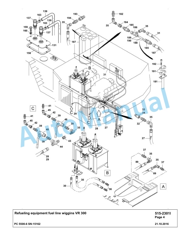 Komatsu PC5500-6 Hydraulic Excavator Parts Manual G15162 4 Komatsu PC5500-6 Hydraulic Excavator Parts Manual G15162-4