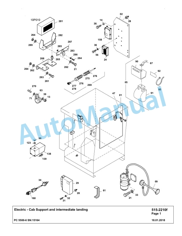 Komatsu PC5500-6 Hydraulic Excavator Parts Manual G15164 3 Komatsu PC5500-6 Hydraulic Excavator Parts Manual G15164-3