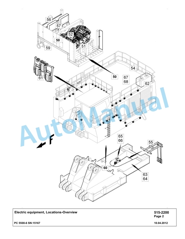Komatsu PC5500-6 Hydraulic Excavator Parts Manual G15167 3 Komatsu PC5500-6 Hydraulic Excavator Parts Manual G15167-3