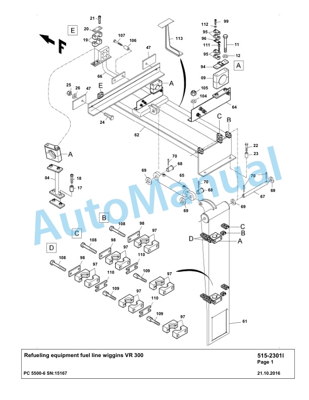 Komatsu PC5500-6 Hydraulic Excavator Parts Manual G15167 4 Komatsu PC5500-6 Hydraulic Excavator Parts Manual G15167-4