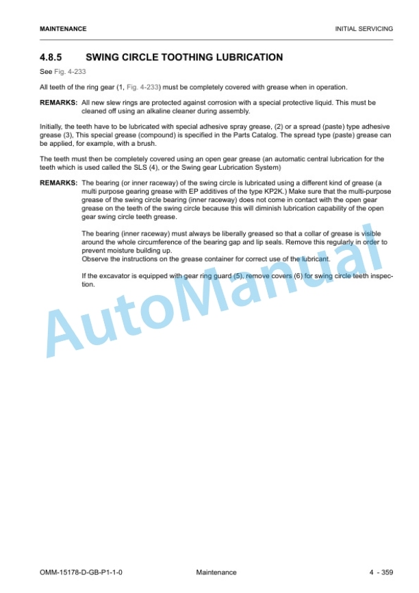 Komatsu PC5500-6 Hydraulic Mining Excavator Operation and Maintenance Manual 15178-D-GB-0 4 Komatsu PC5500-6 Hydraulic Mining Excavator Operation and Maintenance Manual 15178-D-GB-0 - Image 4