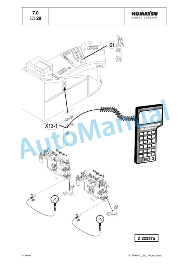 Komatsu PC5500-6 Hydraulic Mining Shovel Service Manual SMPC550015046 3 Komatsu PC5500-6 Hydraulic Mining Shovel Service Manual SMPC550015046 - Image 3