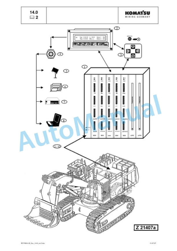 Komatsu PC5500-6 Hydraulic Mining Shovel Service Manual SMPC550015046 5 Komatsu PC5500-6 Hydraulic Mining Shovel Service Manual SMPC550015046 - Image 5