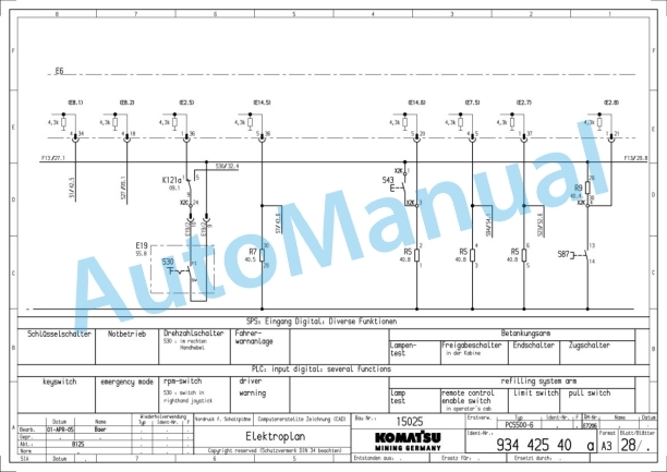 Komatsu PC5500-6 Hydraulic Mining Shovel Shop Manual PC5500615025SM 3 Komatsu PC5500-6 Hydraulic Mining Shovel Shop Manual PC5500615025SM-3