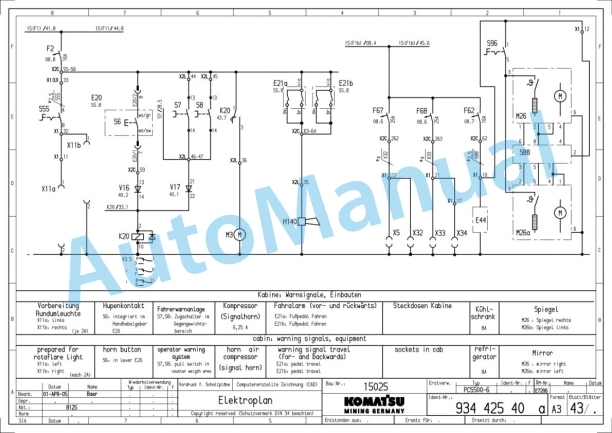 Komatsu PC5500-6 Hydraulic Mining Shovel Shop Manual PC5500615025SM 4 Komatsu PC5500-6 Hydraulic Mining Shovel Shop Manual PC5500615025SM-4